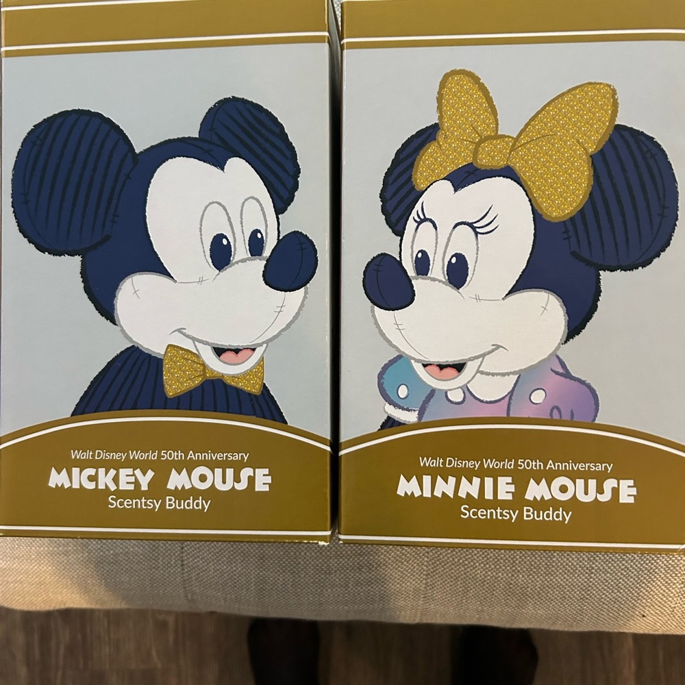 Scentsy Mickey and Minnie Mouse Buddies - Blue and Gold